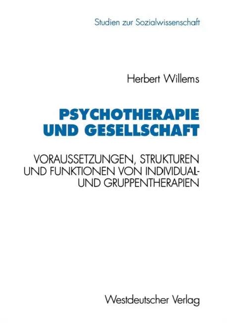 Psychotherapie Und Gesellschaft (English, Herbert Willems)