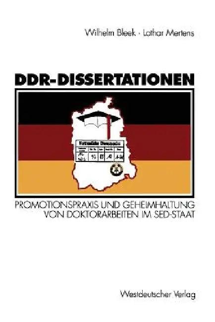 Ddr-Dissertationen (English, Wilhelm Bleek | Lothar Mertens)
