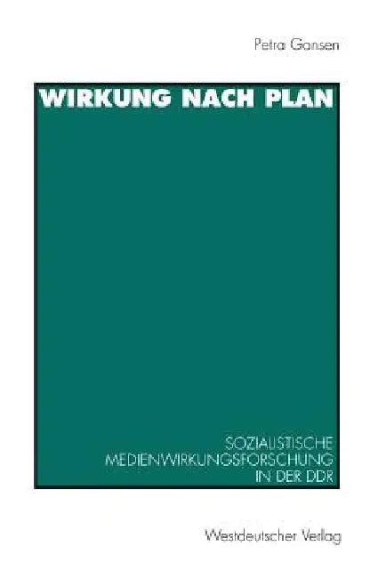 Wirkung Nach Plan (English, Petra Gansen)