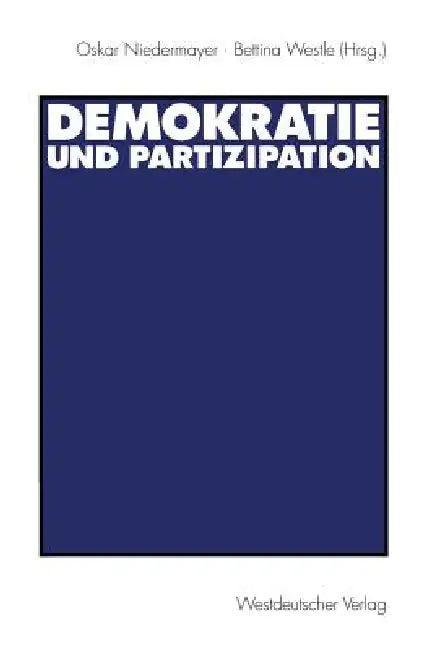 Demokratie Und Partizipation (English, Oskar Niedermayer | Bettina Westle)