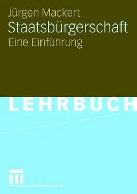 Staatsbürgerschaft (English, Jürgen Mackert)