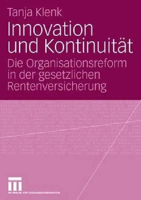Innovation Und Kontinuität (English, Tanja Klenk)