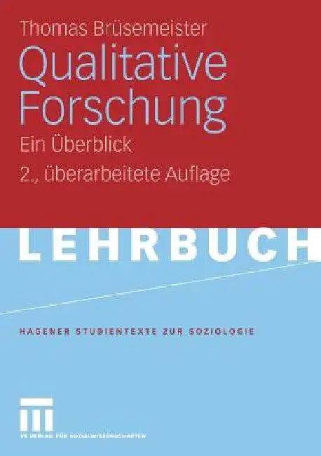 Qualitative Forschung (English, Thomas Brüsemeister)