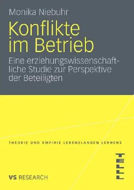 Konflikte Im Betrieb (English, Monika Niebuhr)