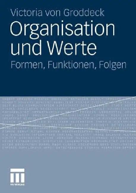Organisation Und Werte (English, Victoria Von Groddeck)