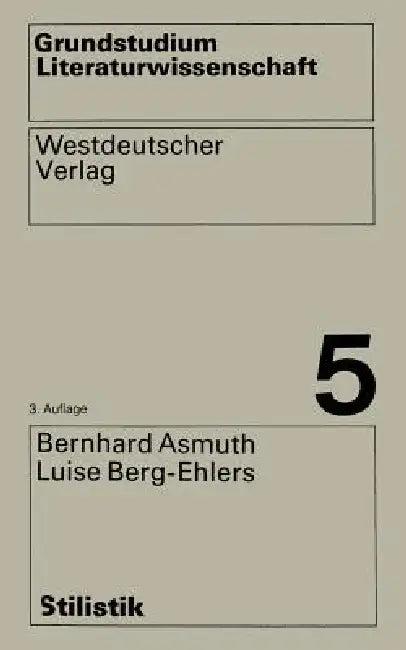 Stilistik (English, Bernhard Asmuth)