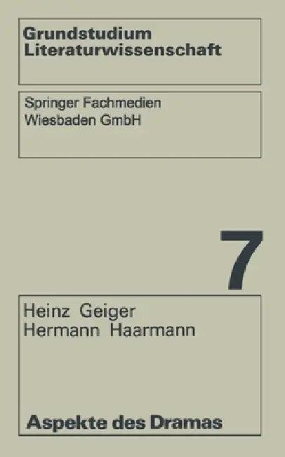 Aspekte des Dramas (English, Heinz Geiger | Hermann Haarmann)