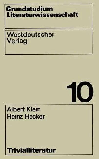 Trivialliteratur (English, Albert Klein)