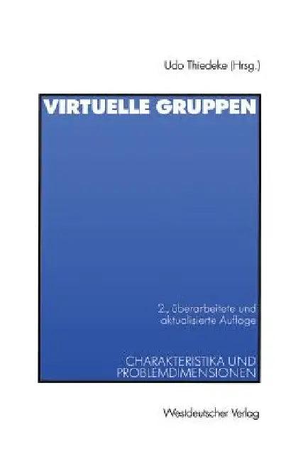 Virtuelle Gruppen (English, Udo Thiedeke)