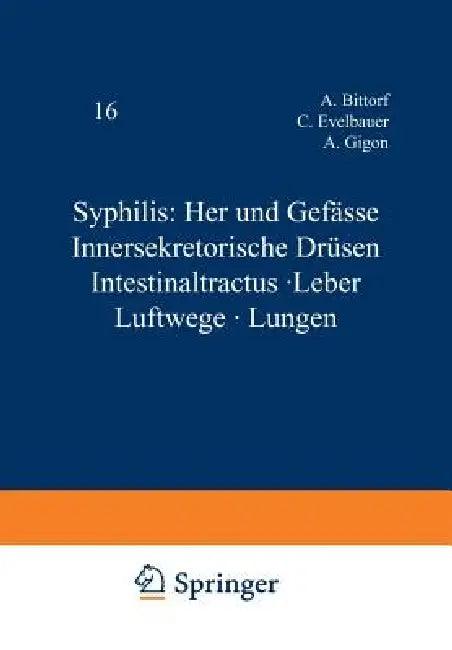 Syphilis (English, A. Bittorf | C. Evelbauer | A. Gigon)