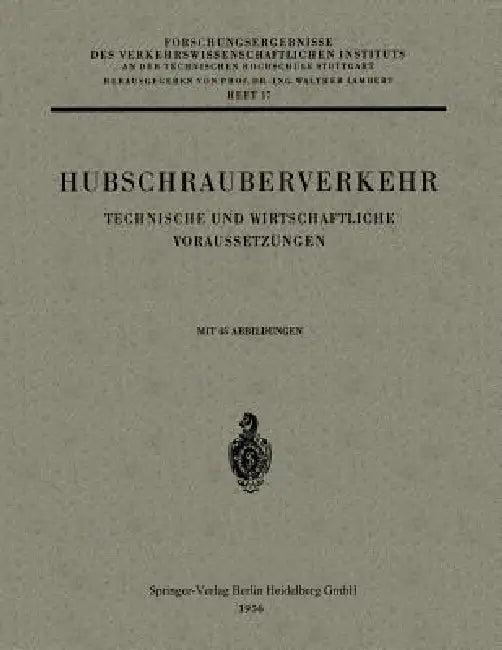 Hubschrauberverkehr (English, Carl Pirath | Prof Dr Ing Walther Lambert)