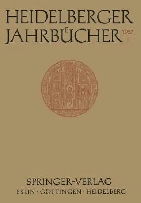 Heidelberger Jahrbücher (English, Kenneth A. Loparo)