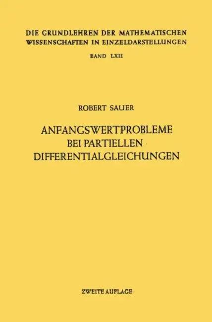 Anfangswertprobleme Bei Partiellen Differentialgleichungen (English, Robert Sauer)