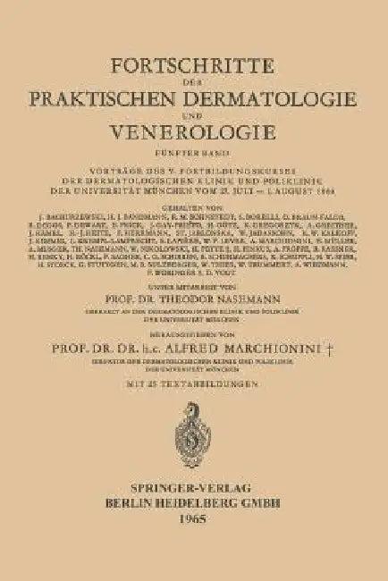 Fortschritte Der Praktischen Dermatologie Und Venerologie (English, T. Nasemann | A. Marchionini)