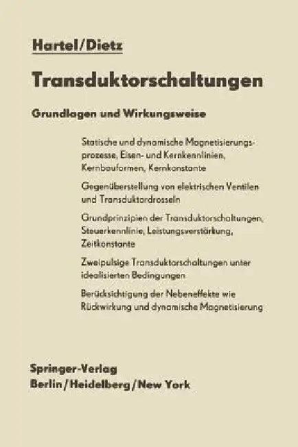 Transduktorschaltungen (English, Walter Hartel | Helmut Dietz)