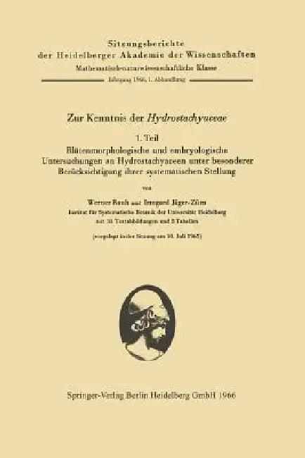Zur Kenntnis Der Hydrostachyaceae (English, Werner Rauh | Irmgard Jäger-Zürn)