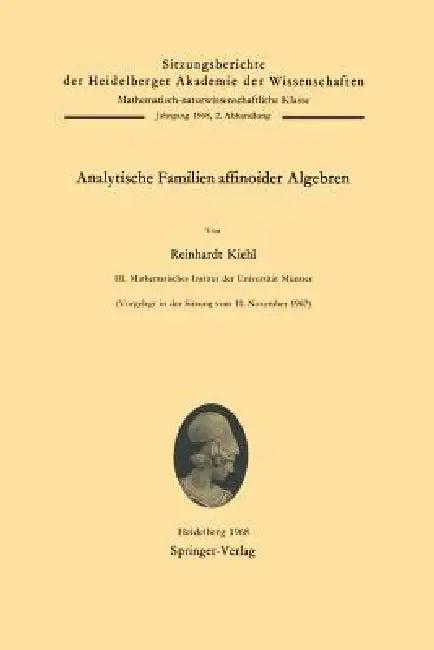 Analytische Familien Affinoider Algebren (English, Reinhardt Kiehl)