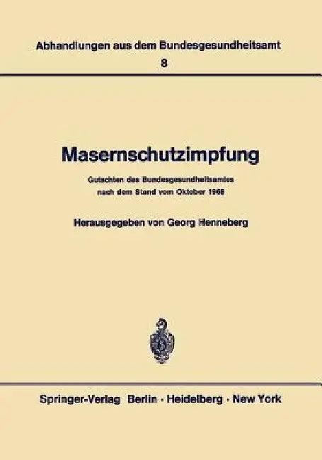 Masernschutzimpfung (English, G. Henneberg)