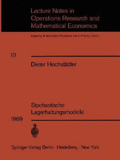 Stochastische Lagerhaltungsmodelle (English, Dieter Hochstädter)