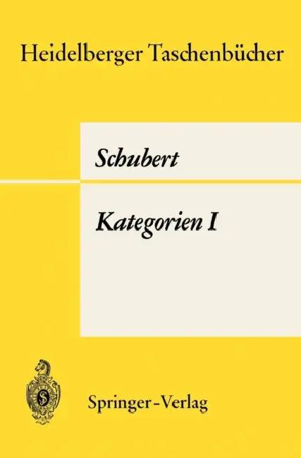 Kategorien I (English, H. Schubert)