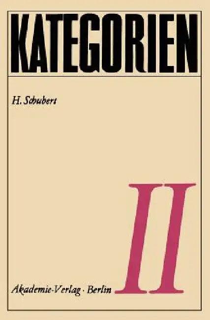 Kategorien II (English, H. Schubert)