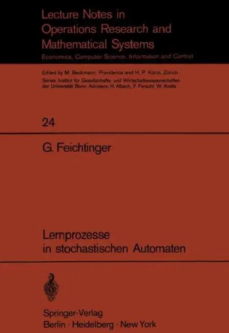 Lernprozesse in Stochastischen Automaten (English, Gustav Feichtinger)
