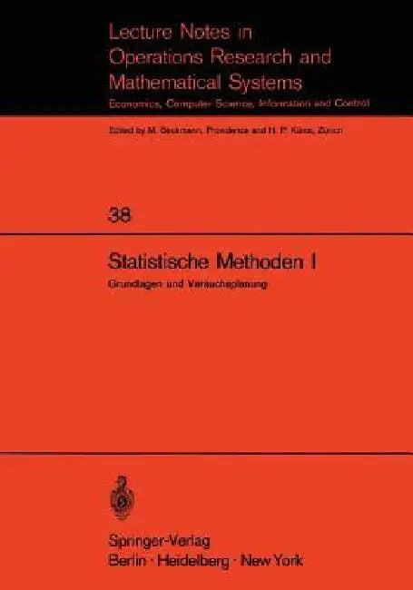 Statistische Methoden I (English, E. Walter)
