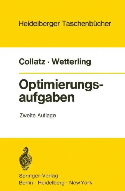 Optimierungsaufgaben (English, L. Collatz | W. Wetterling)
