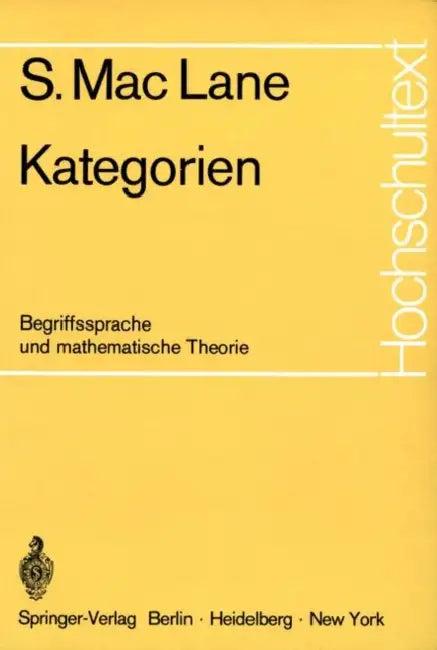 Kategorien (English, S. Maclane | K. Schürger)