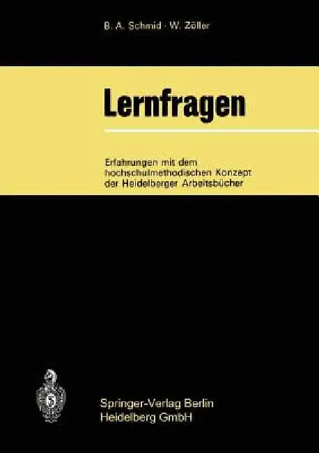 Lernfragen (English, Bernd A. Schmid | Wolfgang Zöller)