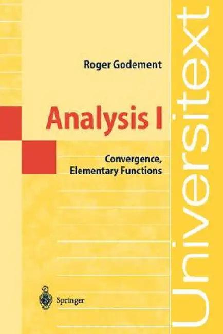 Analysis I (English, Roger Godement)