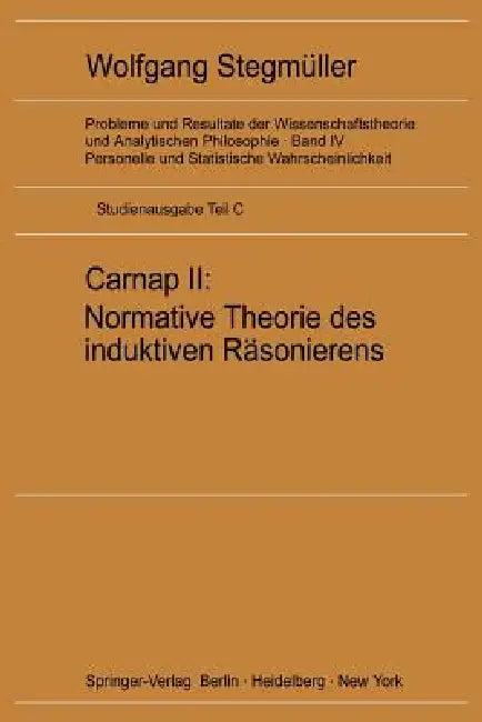 Carnap II (English, Wolfgang Stegmüller)