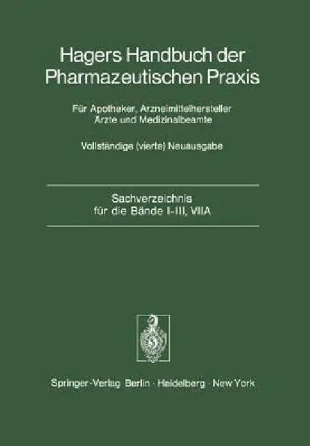Sachverzeichnis Für Die Bände I-III, Viia (English, P. H. List | L. Hörhammer)