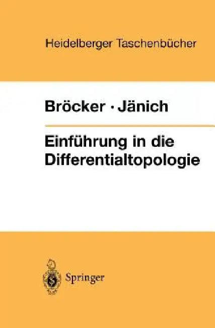 Einführung in Die Differentialtopologie (English, Theodor Bröcker | Klaus Jänich)
