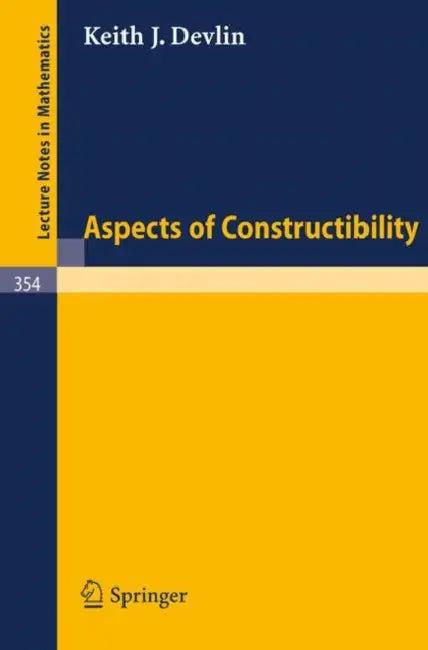 Aspects of Constructibility (English, K. J. Devlin)