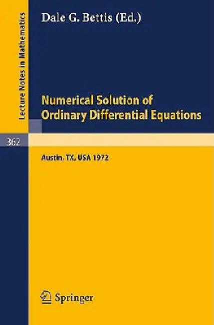 Proceedings of the Conference on the Numerical Solution of Ordinary Differential Equations (English, D. G. Bettis)