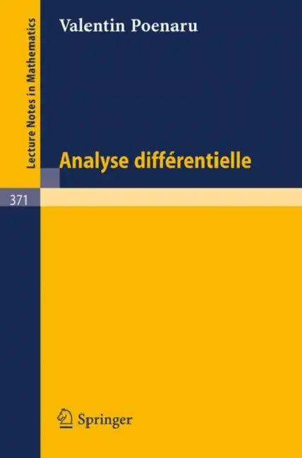 Analyse Differentielle (English, V. Poenaru)