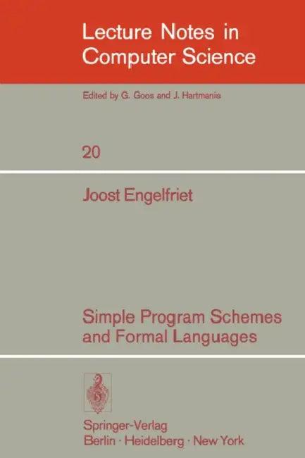 Simple Program Schemes and Formal Languages (English, J. Engelfriet)