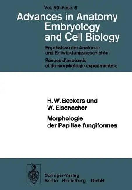 Morphologie Der Papillae Fungiformes (English, H. W. Beckers | W. Eisenacher)