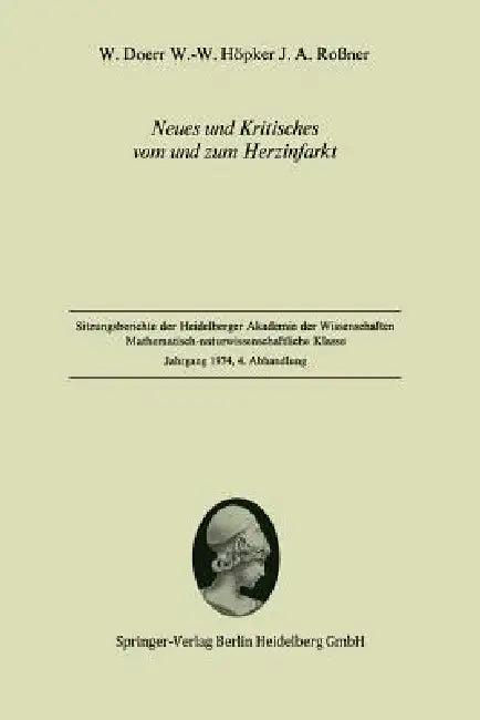 Neues Und Kritisches Vom Und Zum Herzinfarkt (English, W. Doerr | W. -W Höpker | J. a. Roßner)