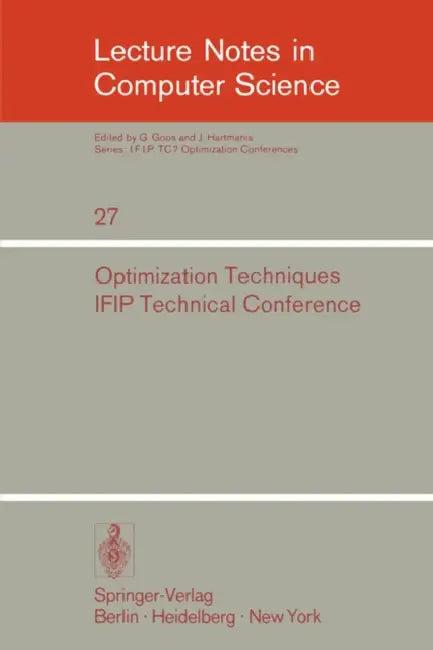 Optimization Techniques (English, G. I. Marchuk)