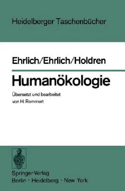 Humanökologie (English, P. R. Ehrlich | H. Remmert | H. Remmert)