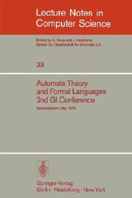 Automata Theory and Formal Languages (English, H. Brakhage)