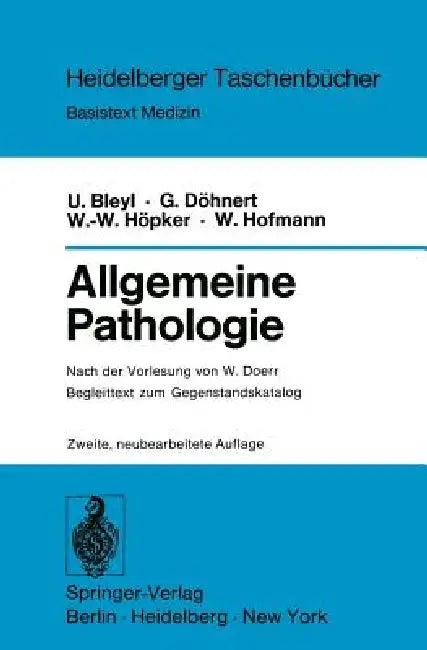 Allgemeine Pathologie (English, W. Doerr | U. Bleyl | G. Döhnert)