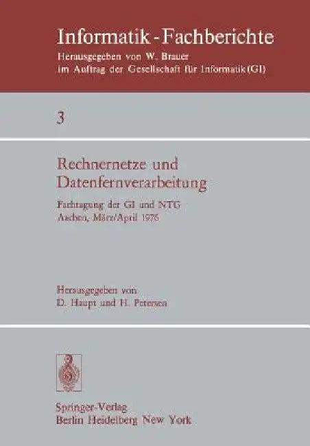 Rechnernetze Und Datenfernverarbeitung (English, D. Haupt | H. Petersen)