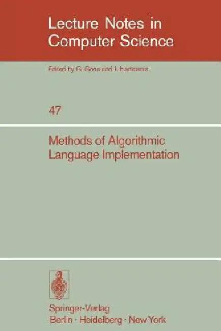 Methods of Algorithmic Language Implementation (English, A. Ershov | C. H. a. Koster)