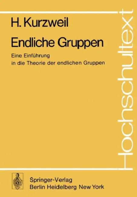 Endliche Gruppen (English, H. Kurzweil)