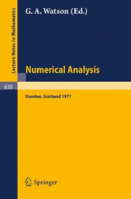 Numerical Analysis (English, G. a. Watson)