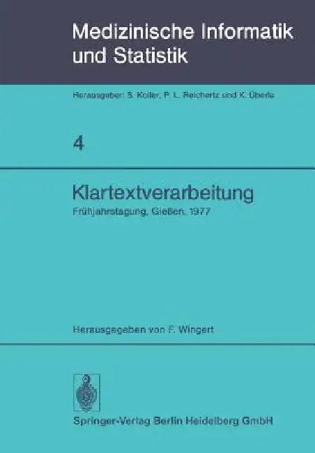 Klartextverarbeitung (English, F. Wingert)