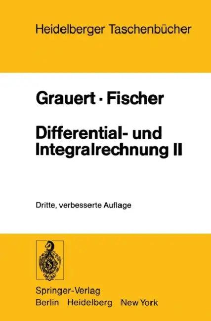 Differential- Und Integralrechnung II (English, H. Grauert | W. Fischer)